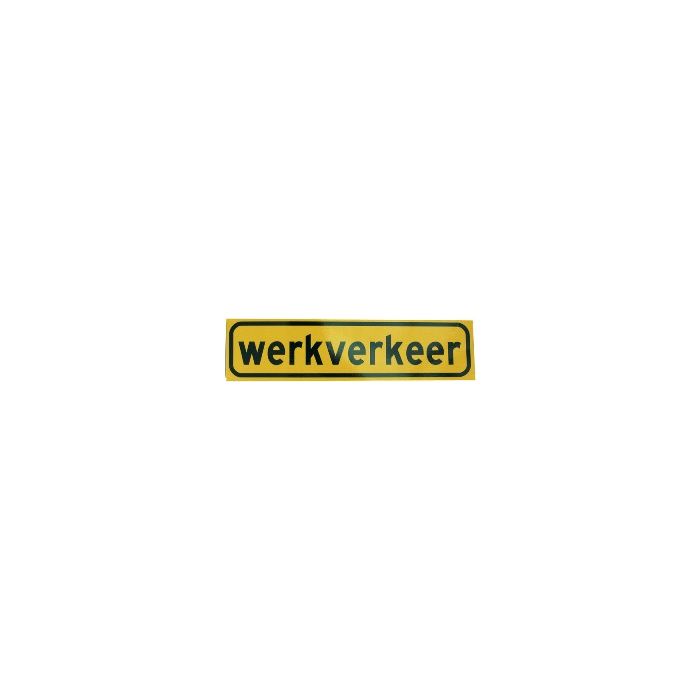 Werkverkeer magneetplaat.