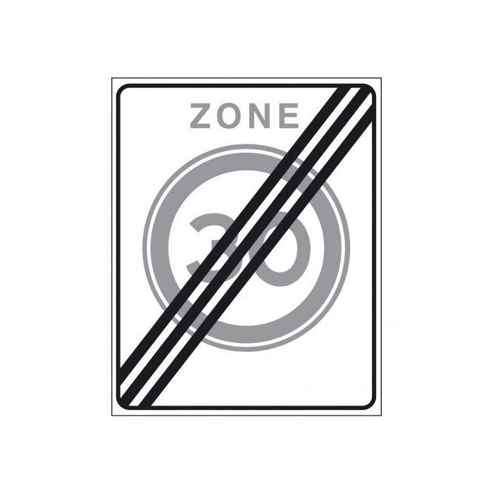 Verkeersbord A02(30)ze