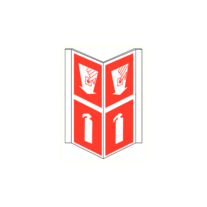 Brandmelder + Brandblusser