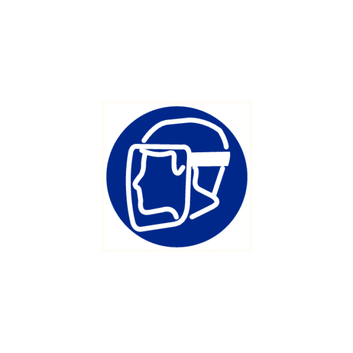 Pictogram Gelaatsbescherming verplicht
