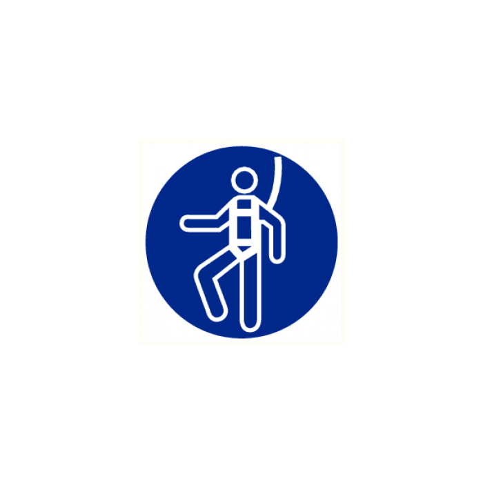 Pictogram Veiligheidsharnas verplicht