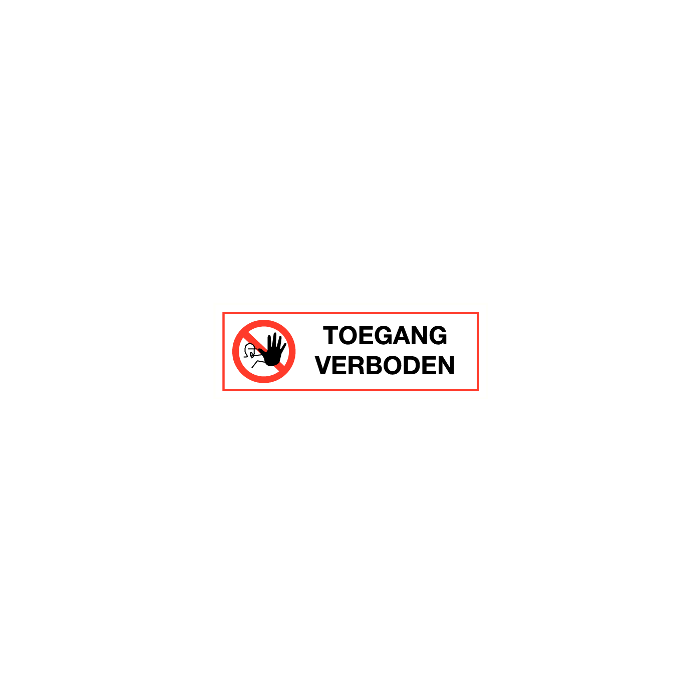 Toegang verboden