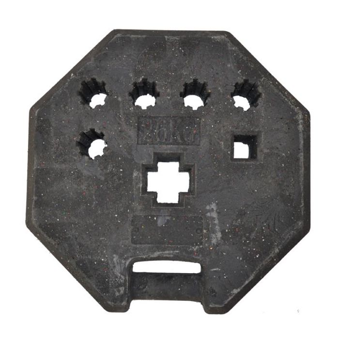 Recycle baakvoet, 1 stuks opening 40 x 40 mm en 5 stuks opening Ø 42 mm