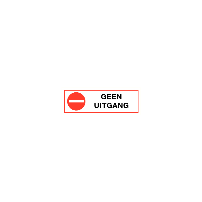 Geen uitgang