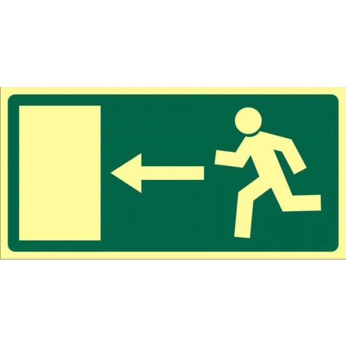 Fotoluminescerende nooduitgang Links.