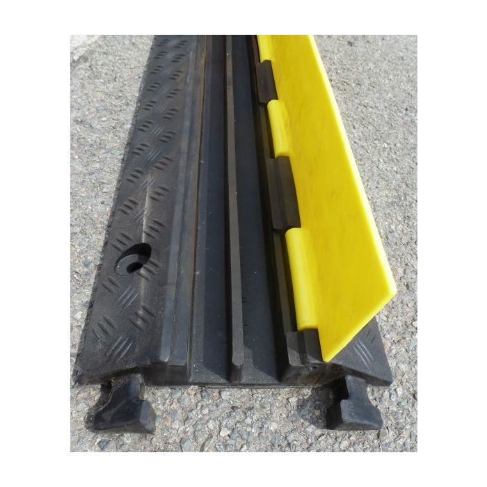 Kabeldrempel rubber met plastic klep 98 x 24 x 4
