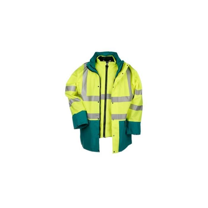 Sioen 6833 Marianis parka fluor geel/groen