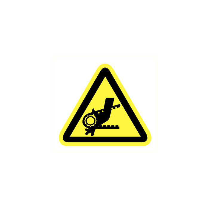 Waarschuwing Draaiende delen