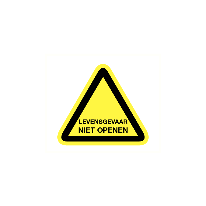 Levensgevaar niet openen