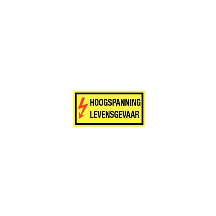 Hoogspanning levensgevaar
