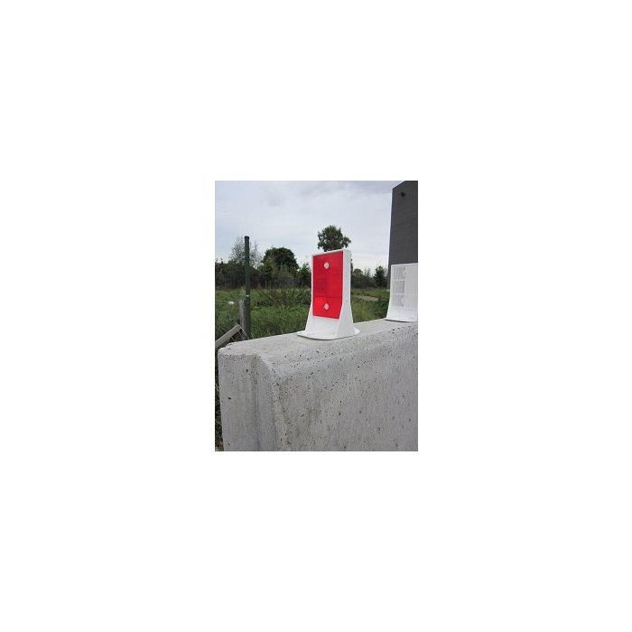 Reflector tweezijdig voor op barrier