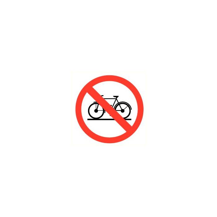 Pictogram Fietsen verboden
