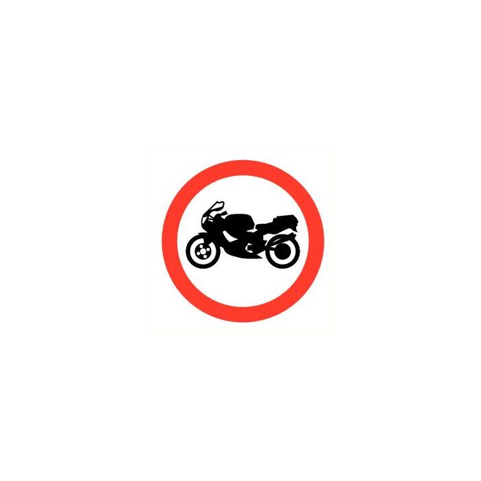 Pictogram Verboden voor motorfietsen
