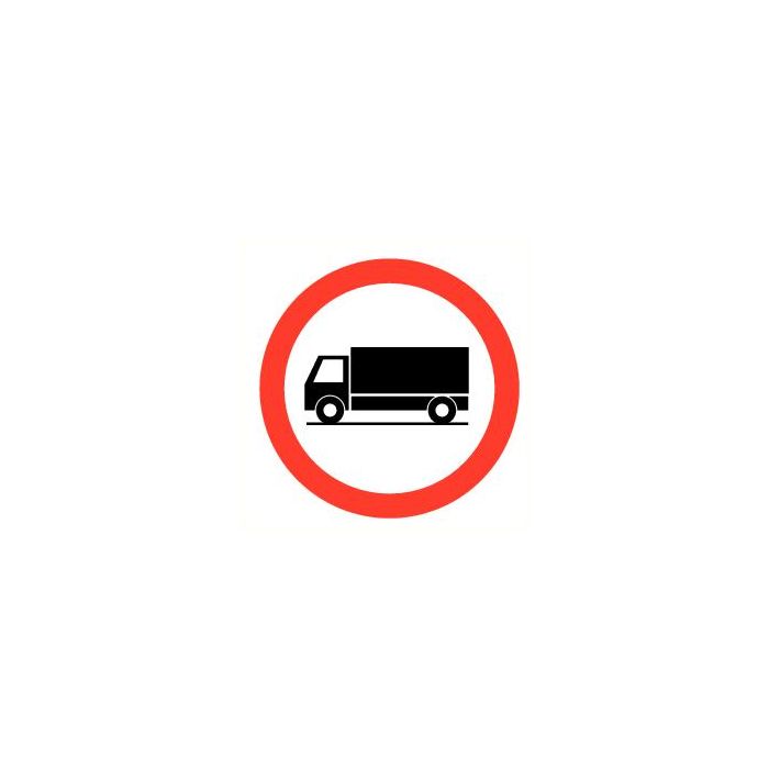 Pictogram Verboden voor vrachtauto's