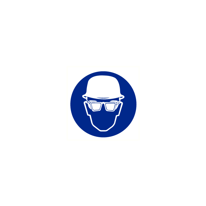 Helm en bril verplicht