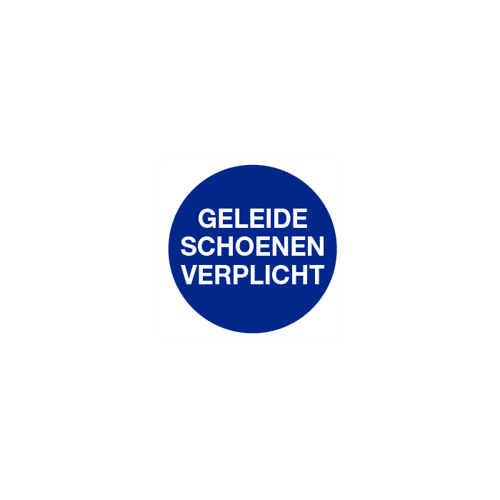Geleide schoenen verplicht