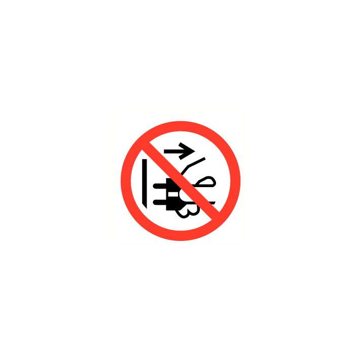 Stekker verwijderen verboden