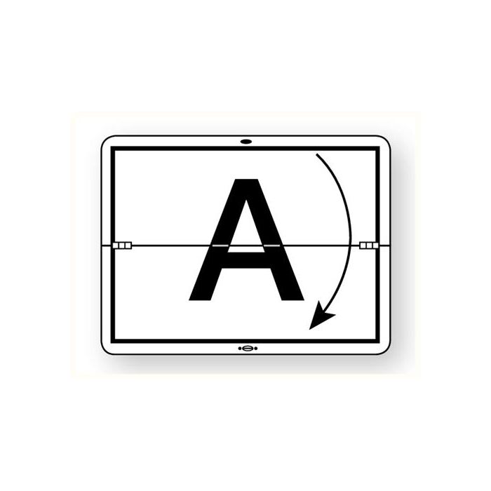 A-bord horizontaal scharnierend