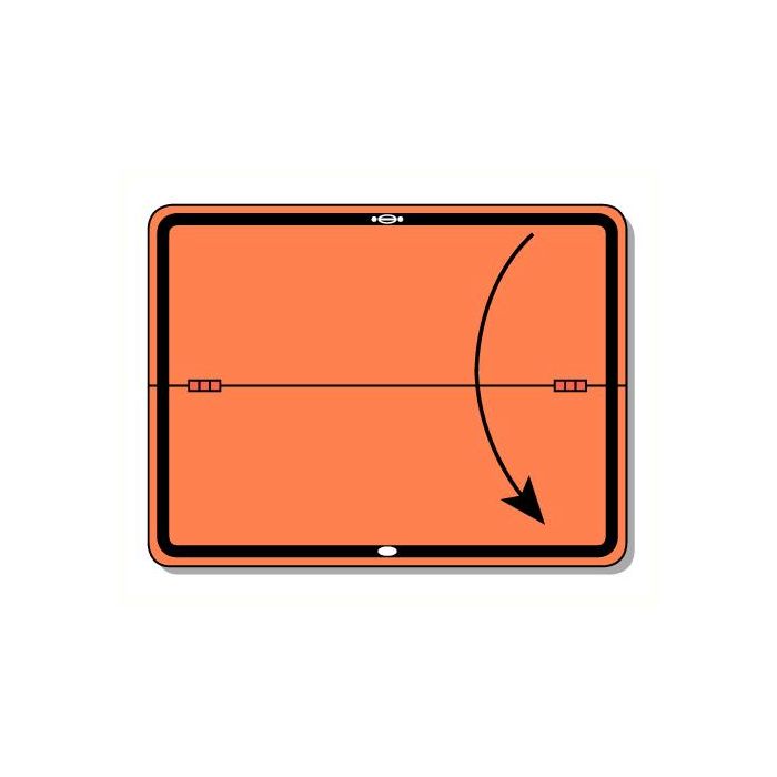 ADR bord horizontaal scharnierend excl. bevestigingsbeugel