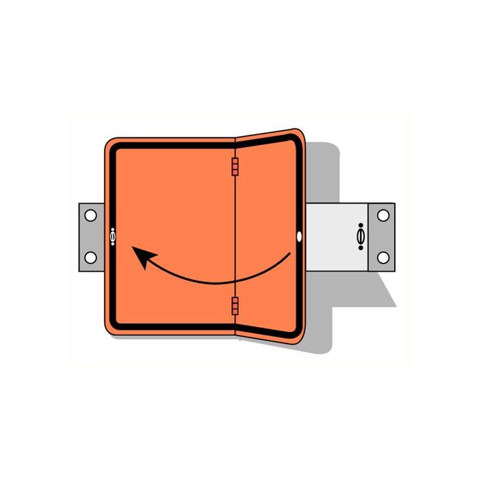 ADR bord verticaal scharnierende beugel