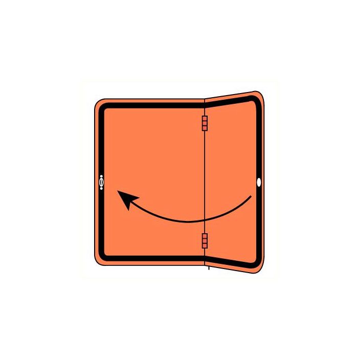 ADR bord verticaal scharnierend excl. bevestigingsbeugel