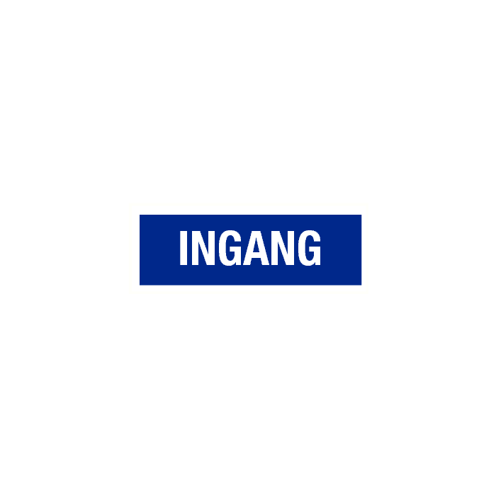 Tekstbord Ingang