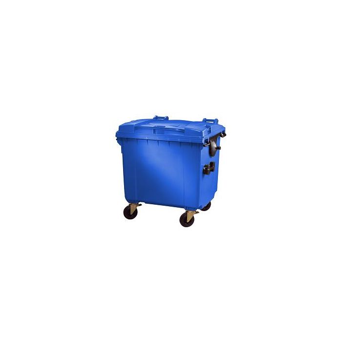 Container 1100 liter vlakke deksel