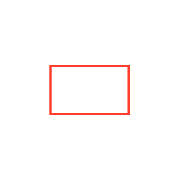 Wit bord met rood kader