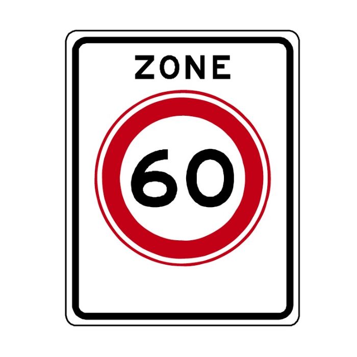 Verkeersbord A01(60)zb