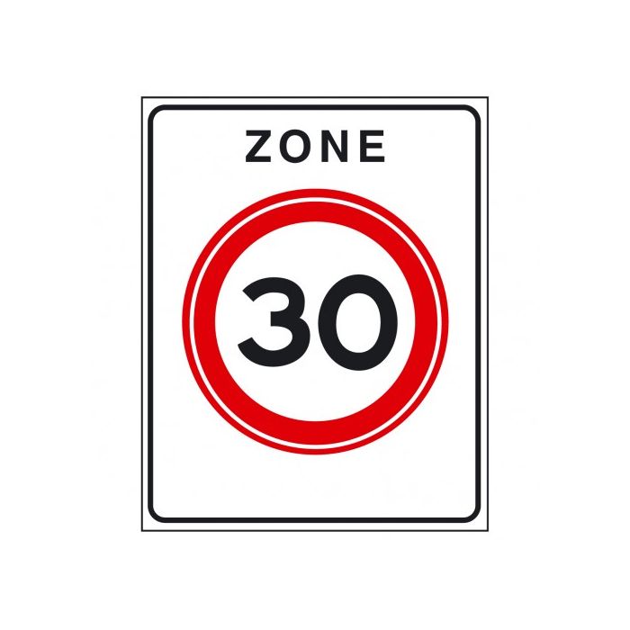 Verkeersbord A01(30)zb