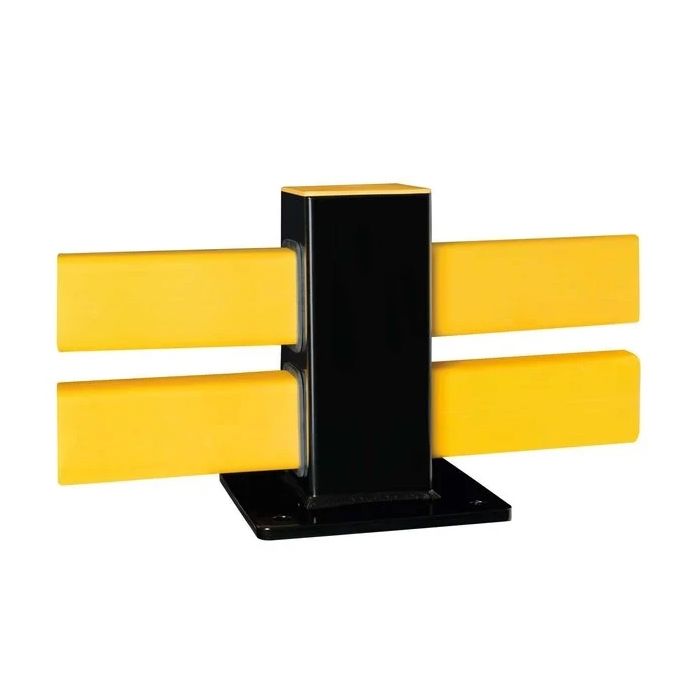 Black Bull vangrail Hybride - stalen middenpaal - zwart gecoat