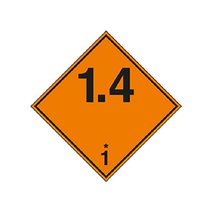 Ontplofbare stoffen en voorwerpen ADR klasse 1.4