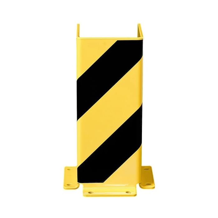 Black Bull kolombeschermer - U-profiel 400 x 160 x 160 mm - zwart/geel gecoat - 6 mm