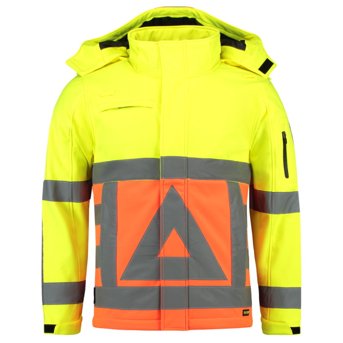 Softshell Verkeersregelaarjas Fluor Oranje-Geel