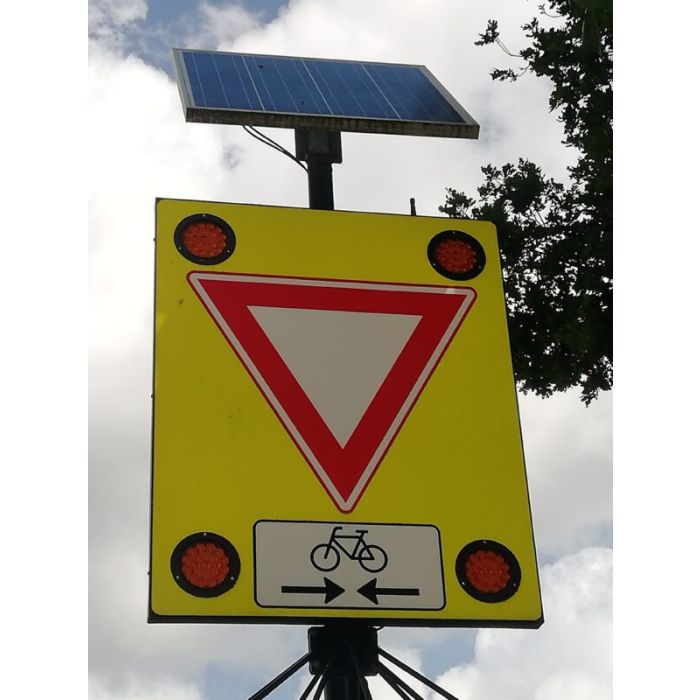 Solar LED attentiebord B06 met onderbord OB503OB02