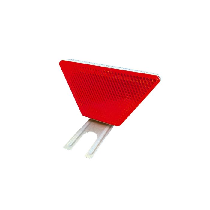 Geleiderailreflector trapezium, kleur reflector rood/wit