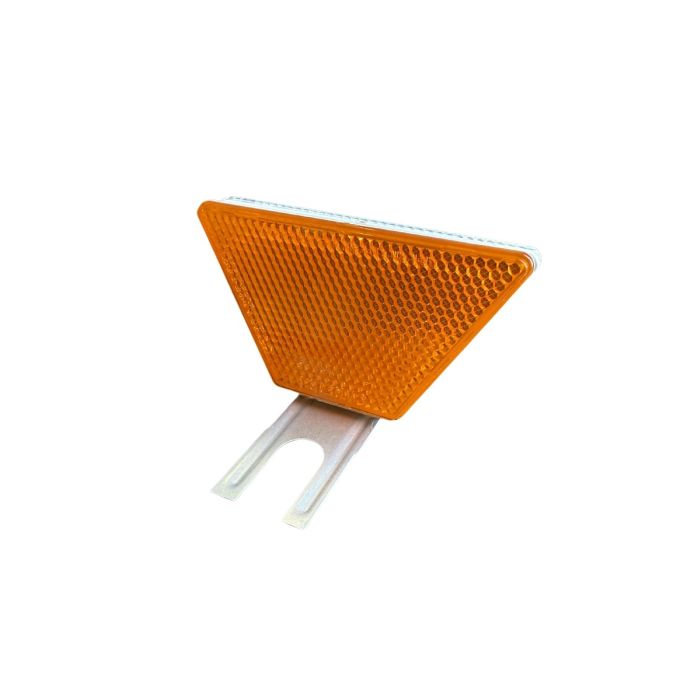 Geleiderailreflector trapezium, kleur reflector ambergeel/wit