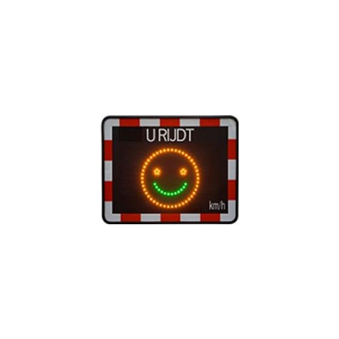 Snelheidsdisplay Smiley, stroomaansluiting op lichtmast