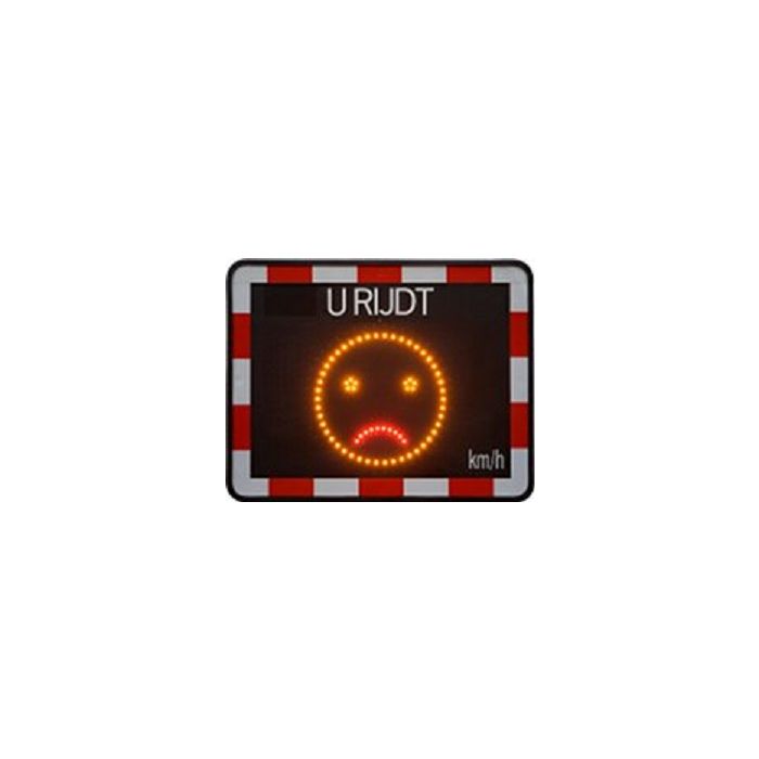 Snelheidsdisplay Smiley, model netstroom 230 volt