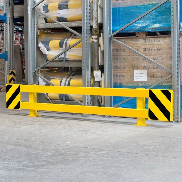 Black Bull stapelrek beschermer (model A), 1700/2100 x 465 x 160 mm, zwart/geel