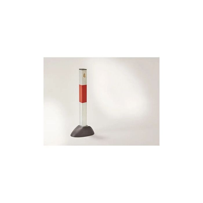 Parkeerpaal met cilinderslot, afmeting paal 5 x 5 x 60 cm