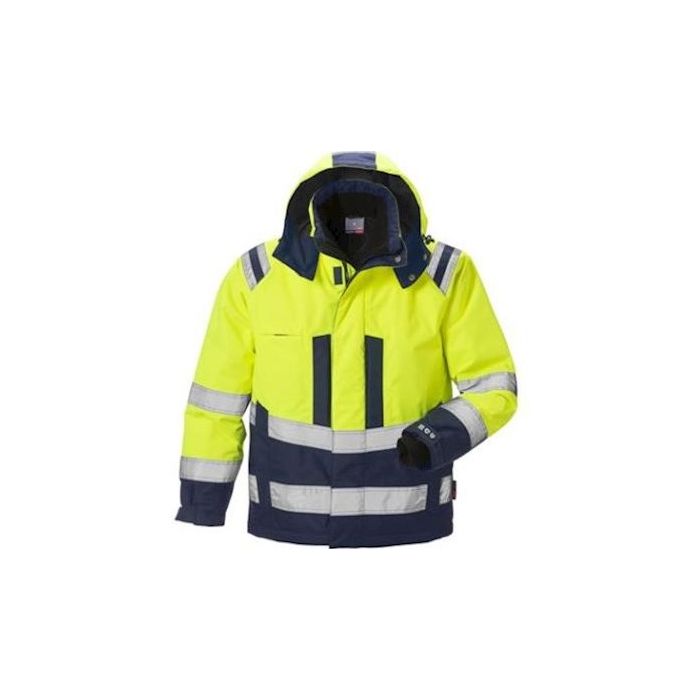 Fristads Airtech 4035 GTT jas fluor geel/marineblauw