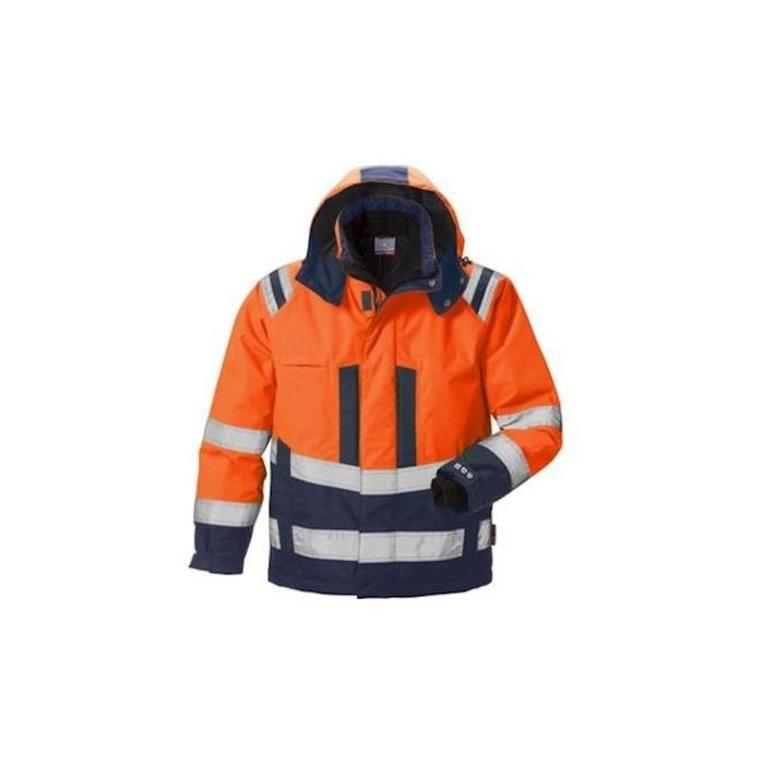 Fristads Airtech 4035 GTT jas fluor rood/marineblauw