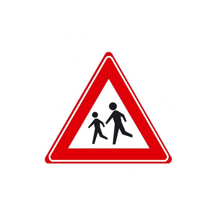 Verkeersbord J21 - Waarschuwing overstekende kinderen