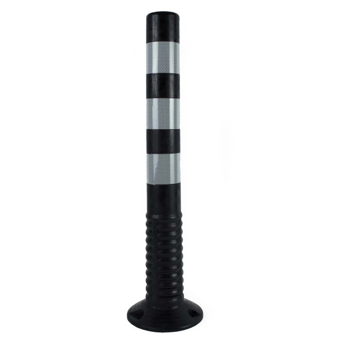 Flexibele kunststofpaal, kleur zwart, 75 cm