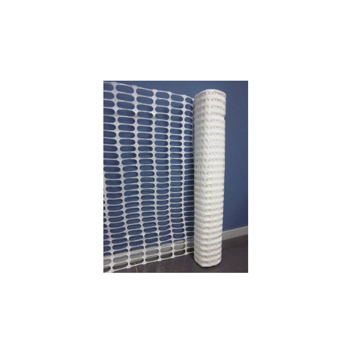 Afzetnet HDPE Medium 50 x 1 meter, 150 gram/m2, kleur wit