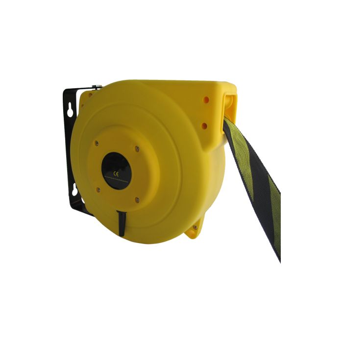 Linthaspel 20 meter x 5 cm, lint geel/zwart