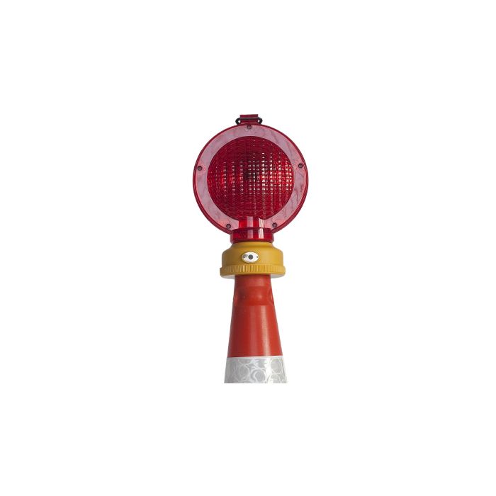 Waarschuwingslamp voor afzetkegel 75 cm rood