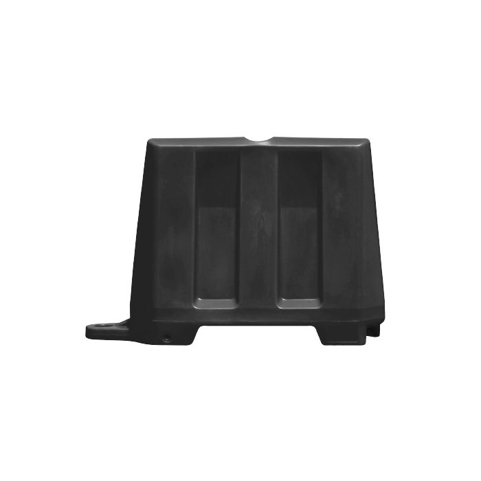 Barrier kunststof 110 x 40 x 81 cm, kleur zwart