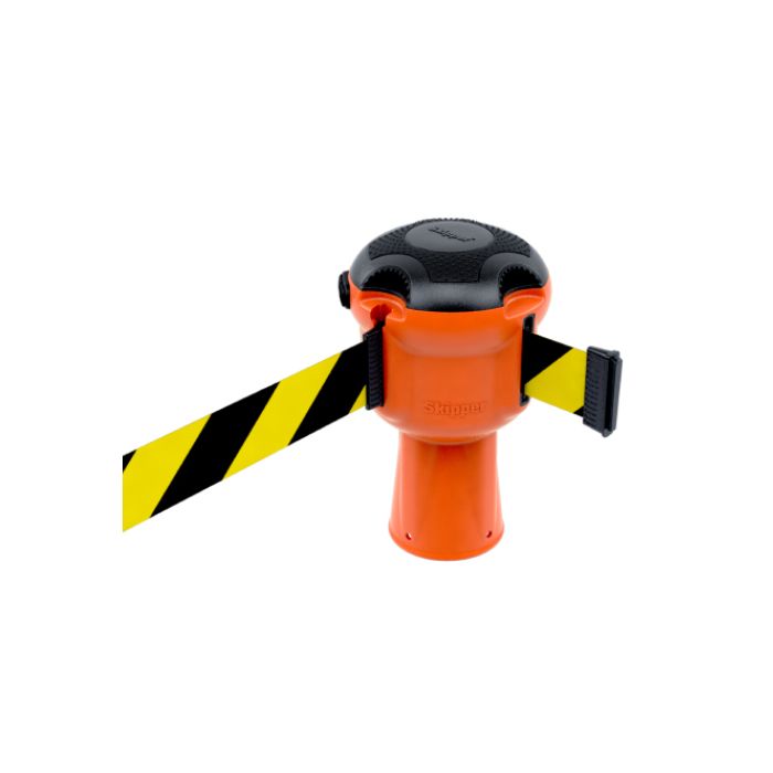 Skipper kegeladapter met uittrekbaar 9 meter lint geel/zwart